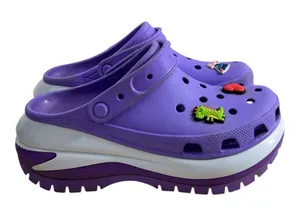 Crocs Mega Crush Purple Platform Clog Galaxy Women 10 Men 8 Rubber thumbnail 1