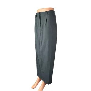 Princess Polly Women's Dark Gray High Waisted Slit Pleated Pencil Midi Skirt 4 thumbnail 3
