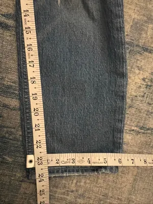 Gap Denim Distressed Button Fly Cheeky Straight High Rise Jeans Size 25 / 0P thumbnail 8