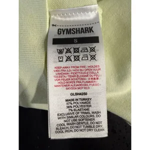 Gymshark Fit Seamless Cycling Shorts Pale Lime Yellow High Waisted GLSH4250‎ S thumbnail 6