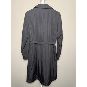 Gap Black Belted Trench Coat‎ Rain Jacket Size S thumbnail 4