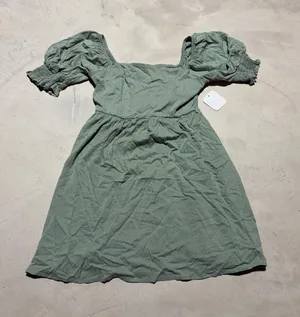Altar’d state Puff-Sleeve Dress in Sage Green NWT MSRP$72 small thumbnail 1