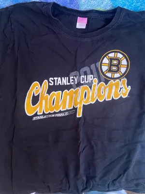 Bruins Stanley Cup Tshirt Size L thumbnail 1