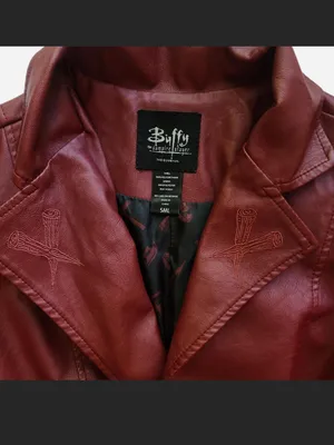 Women's Buffy the Vampire Burgundy Small Burgundy Coat thumbnail 4