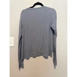 JoyLab Target Blue Ribbed Long Sleeve High Low Activewear Top F16816440 thumbnail 3
