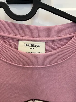 NWT Halfdays Crewneck 100% Cotton Size Medium Pink thumbnail 5