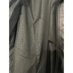 Wilsons Leather Black Jacket Faux Fur Collar XL WWZM2451 Moto Coat thumbnail 4