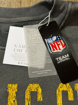NWT Gameday Couture Gray Kansas City Chiefs Vintage Wash Oversized Crewneck thumbnail 3