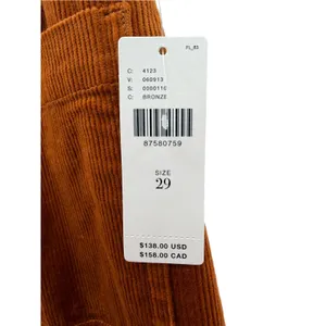 Maeve by Anthropologie The Colette Corduroy Wide Leg Pants Bronze 29 NEW thumbnail 4