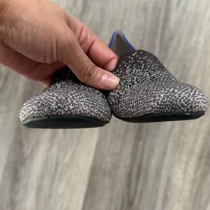 Rothy's Black and Gray Speckled Flats Size 6 Women’s ShimmerKnit Ombre Shoes thumbnail 6