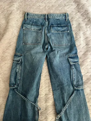 ZARA Cargo Jeans Denim thumbnail 3