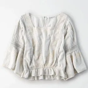 American Eagle Square Neck Long Sleeve thumbnail 2