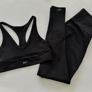 Set Active Black Luxform Two Piece Sports Bra and Legging Set thumbnail 3