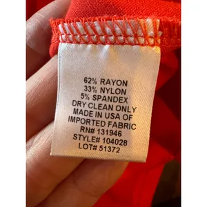 Jude Connally Lara Dress Women Large Orange Tangerine Long‎ Sleeve Mini NWT thumbnail 9