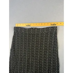 Maeve Anthropologie Black White Geometric Textured Knit Pencil Skirt Size M thumbnail 3