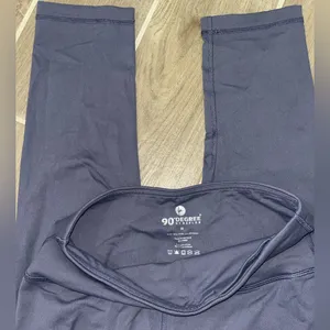 90 Degree by Reflex Dark Blue Cropped Leggings thumbnail 2
