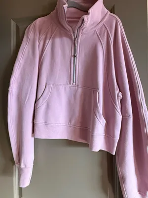 Pink Lululemon Scuba Half-Zip thumbnail 1