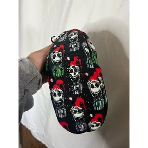 Disney Tim Burtons The Nightmare Before Christmas Fuzzy Babba Slipper Socks NEW thumbnail 4