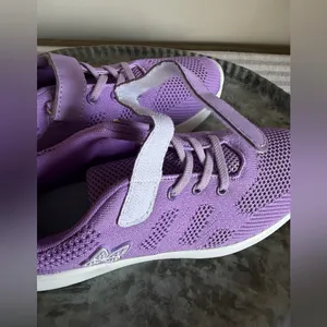 Women's Light Purple and White No Tie Shoe Size 38 aka 8 #260765 thumbnail 5
