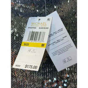 Michael Kors Sequin Dress Womens Size M Silver Ruched Mock Neck Cocktail Party thumbnail 8