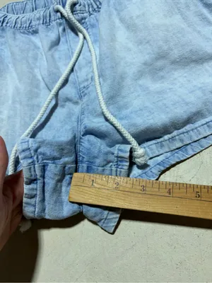 Aerie Light Blue Drawstring Women’s Shorts large thumbnail 5