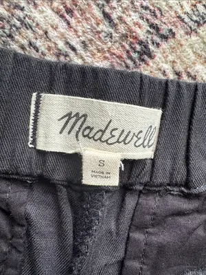 Madewell Pull On Shorts in almost black thumbnail 3