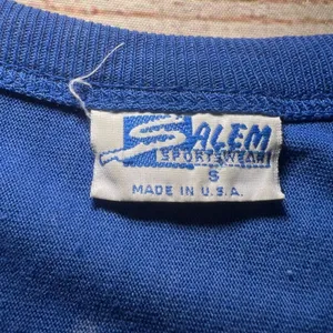 VTG 1990 Salem Sportswear New‎ York Giants Football AOP Jersey Shirt Womens S thumbnail 3