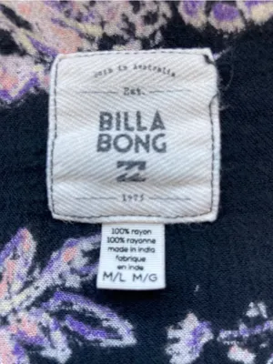 Billabong Floral Open Kimono Cardigan | Navy | Size M/L thumbnail 10