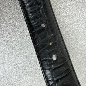 Lauren Ralph Lauren Belt Womens Brown Black Reversible Croco Embossed Gold 1" thumbnail 10