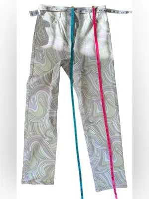 Wilfred Free Aritzia Melina Pant High Rise Straight Leg Swirl Print Twill Sz 6 thumbnail 3