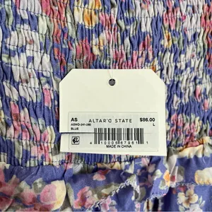 NEW Altar’d State Floral Corset Mini Dress Size Large NWT thumbnail 5