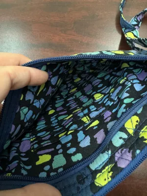Vera Bradley Lizzy Indigo Pop Crossbody Purse thumbnail 3