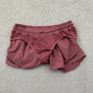 Lululemon Hotty Hot Shorts Low Rise 4" So Merlot Athletic Athleisure Women's 10 thumbnail 4