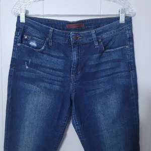 Joe’s Jeans Skinny Crop Jeans Womens Size 30 Blue Mid Rise Distressed Stretch thumbnail 2