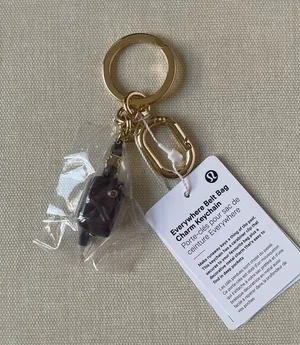 Lululemon Everywhere Belt Bag Charm Keychain - Goodnight Plum/Gold thumbnail 1