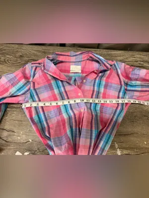 J.Crew Classic fit‎ Cotton Poplin Plaid Shirtdress Preppy Pink AW560 Size 2 thumbnail 5
