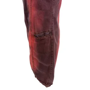 Transit Par Such Red‎ Purple Tie Dye Stretch Denim Mini Dress Size 2 US 8 10 thumbnail 7