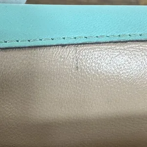 Chloé Elsie Shoulder Bag Small Turquoise Leather Chain Strap Rhinestone Gold thumbnail 6