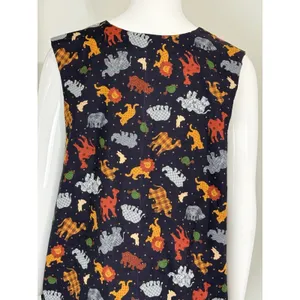 Vintage 90s Handmade Noah’s Ark Patchwork Reversible Vest Women’s Size L Boho thumbnail 6