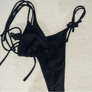 Revolve Aexae Swim Tyra Black Bikini Swimsuit Set thumbnail 13