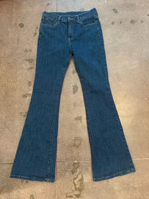 John Galt Shanghai Flare Jeans Blue Denim thumbnail 1