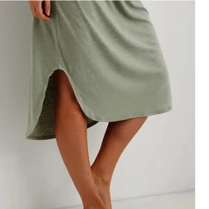 NWOT Aerie Easy Knit Cover Up Dress Green thumbnail 4