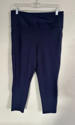 BSP Capri Navy Leggings Size‎ L Blue Size L thumbnail 1