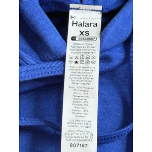 NWOT Halara Hooded Drawstring Sleeveless Cropped Running Tank Top blue size XS thumbnail 2