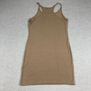 RUDSAK Canadian Heritage Tank Dress Womens L Brown Racerback Stretch Bull Logo thumbnail 8