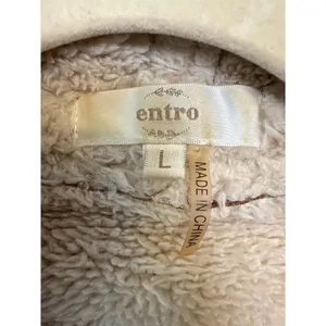 Entro‎ Large Camel Faux suede Sherpa lined Vest thumbnail 5