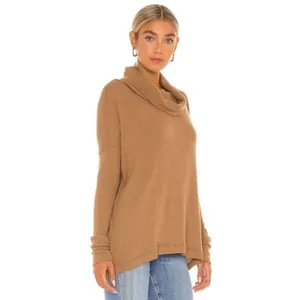 Free‎ People Juicy Long Sleeve Waffle Cowl Neck Top Size Medium NWT thumbnail 2