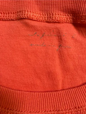 Out from Under orange short sleeve Tshirt Ribbed Size S/XS thumbnail 3