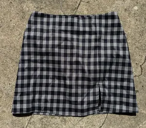 Forever 21 Black Navy Mini Skirt Super Stretch Ribbed Pencil S thumbnail 1