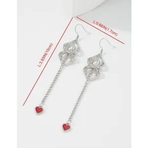 NEW!! Spider Spooky Halloween Drop Earrings Dangling Hearts Scary Whimsygoth‎ thumbnail 5